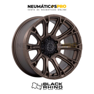 LLANTAS BLACK RHINO DIAMON BRONZE ARO 20/6X139.7 JUEGO