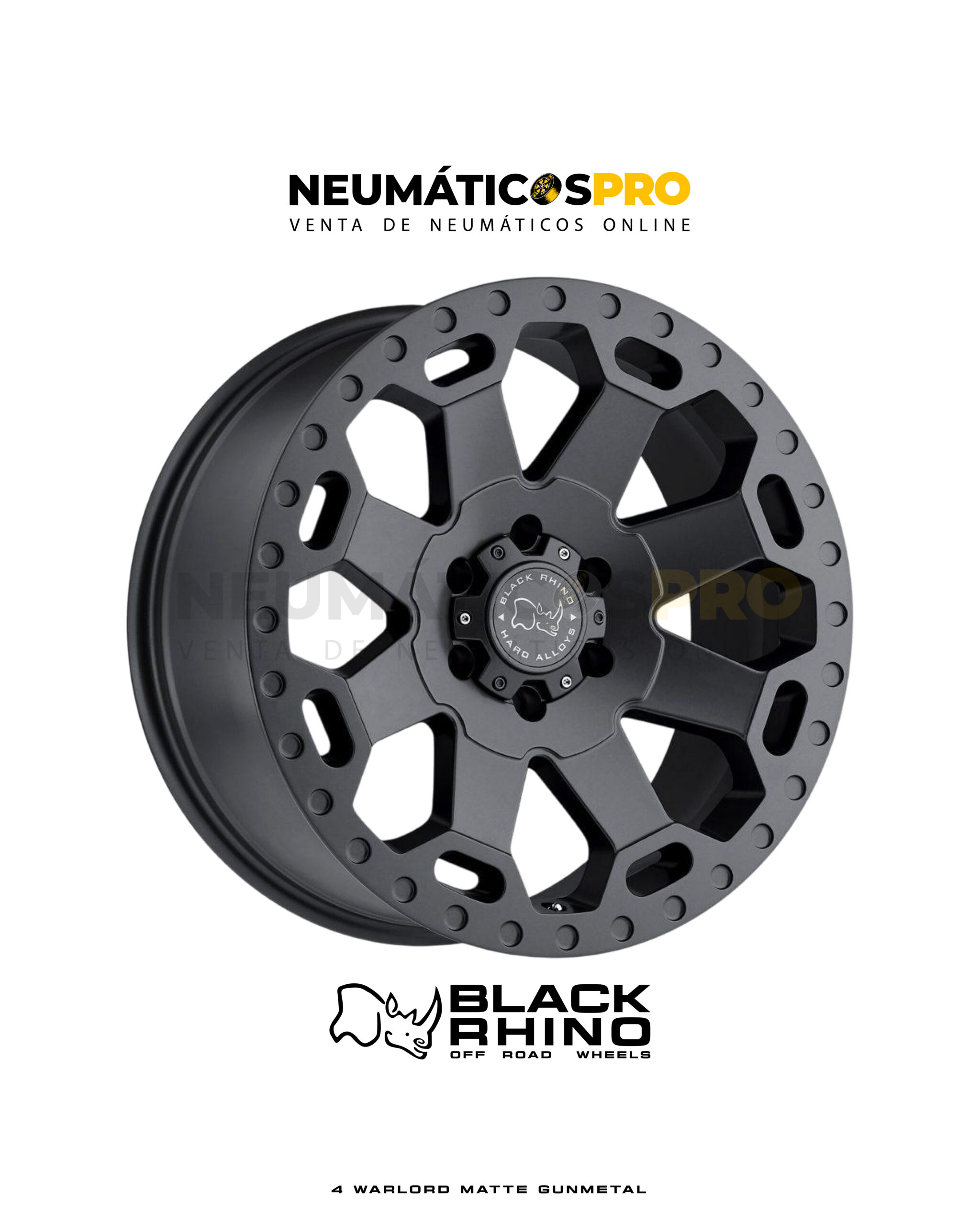 LLANTAS BLACK RHINO WARLORD GUNMETAL ARO 18/6X139.7 JUEGO