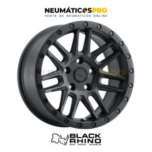 LLANTAS BLACK RHINO OVERLAND MATTE BLACK ARO 17/6X139.7 JUEGO