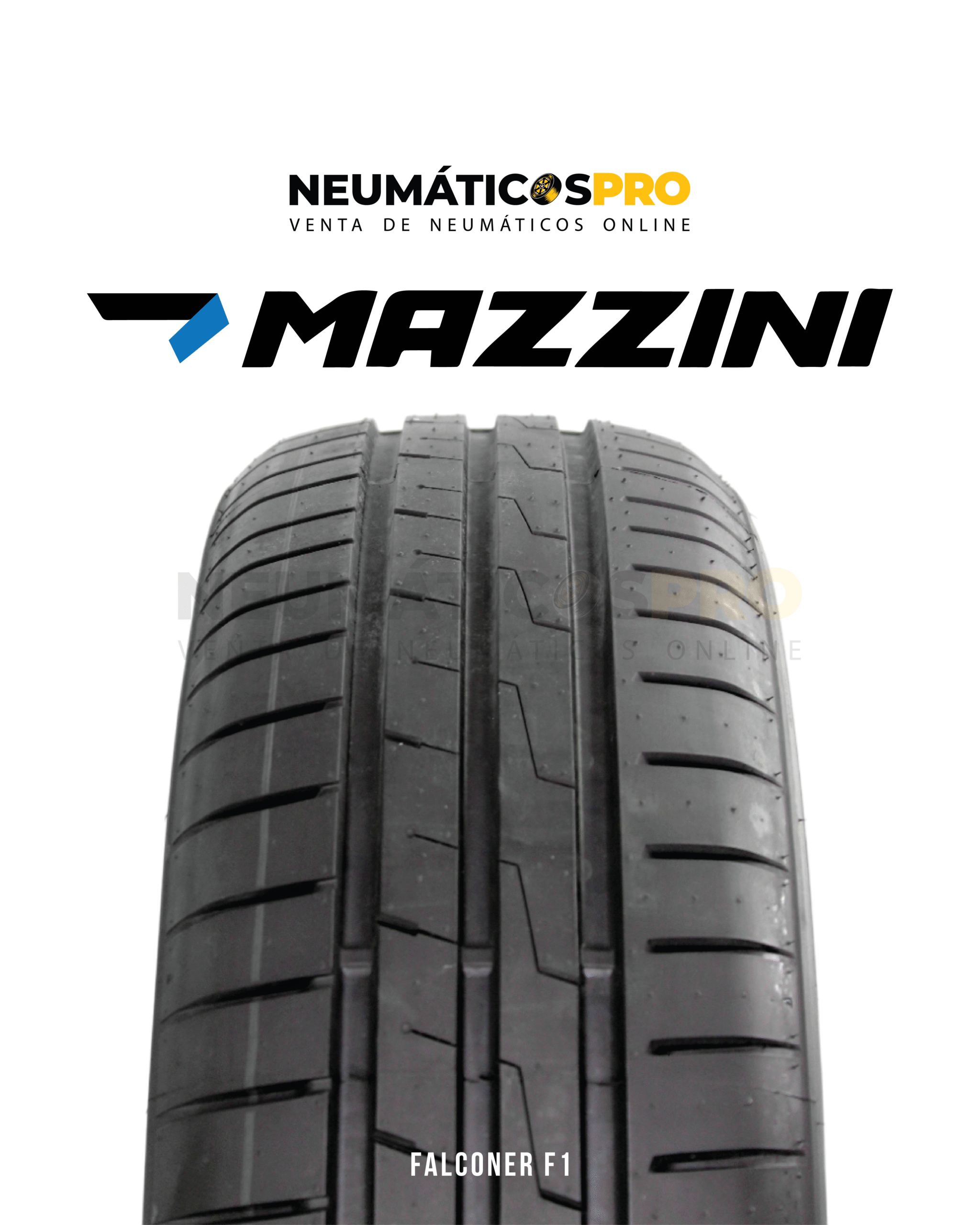 PACK 4 UNIDADES NEUMATICOS 195/65R15 MAZZINI FALCONER F1 - Imagen 2