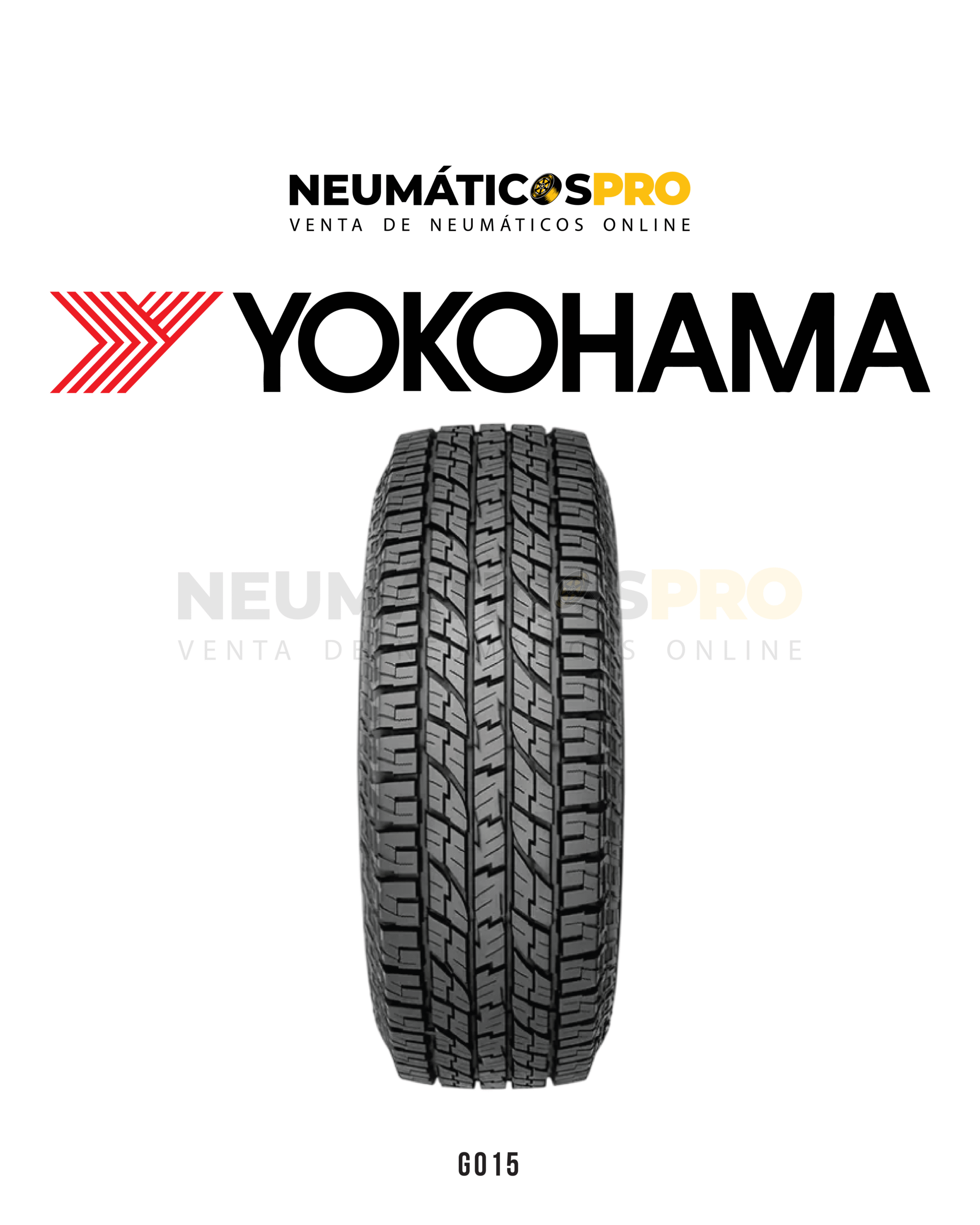 NEUMATICOS 215/65R16 YOKOHAMA MODEL G015 98H TL UNIDAD - NeumaticosPro