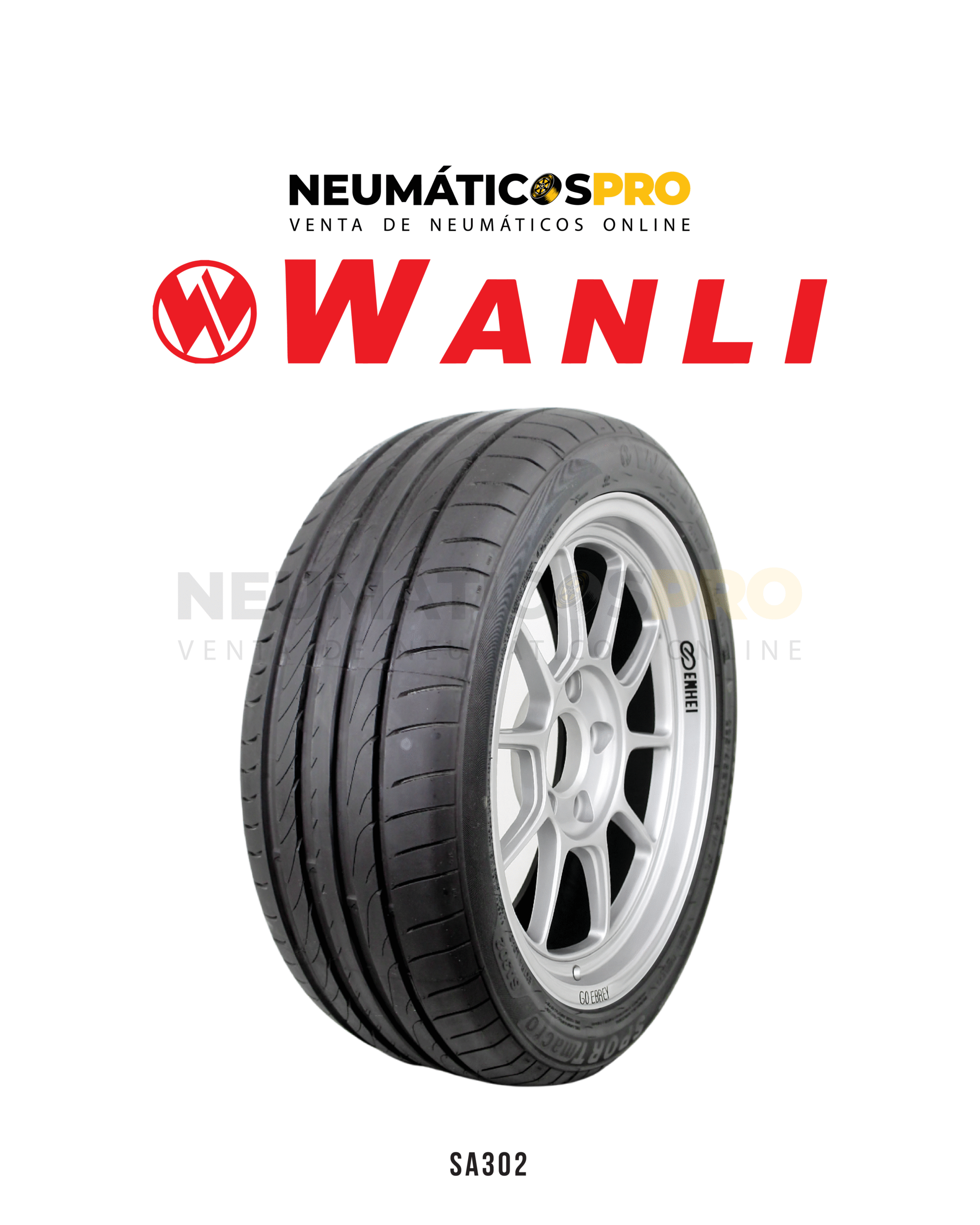 PACK 4 UNIDADES NEUMATICOS 225/45R17 WANLI 94W SA302 XL