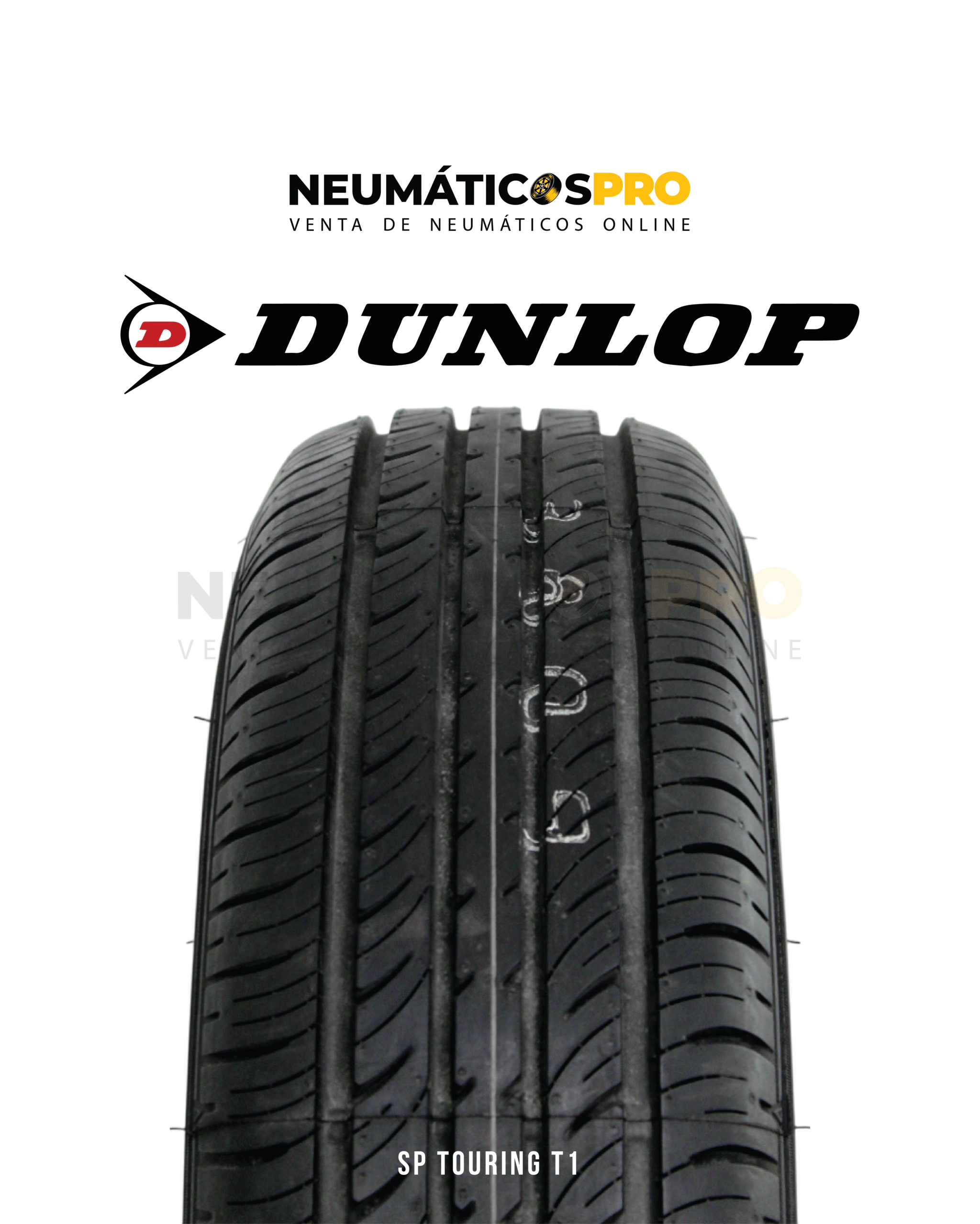 PACK 4 UNIDADES NEUMATICOS 175/70R13 DUNLOP TOURING T1 - Imagen 2