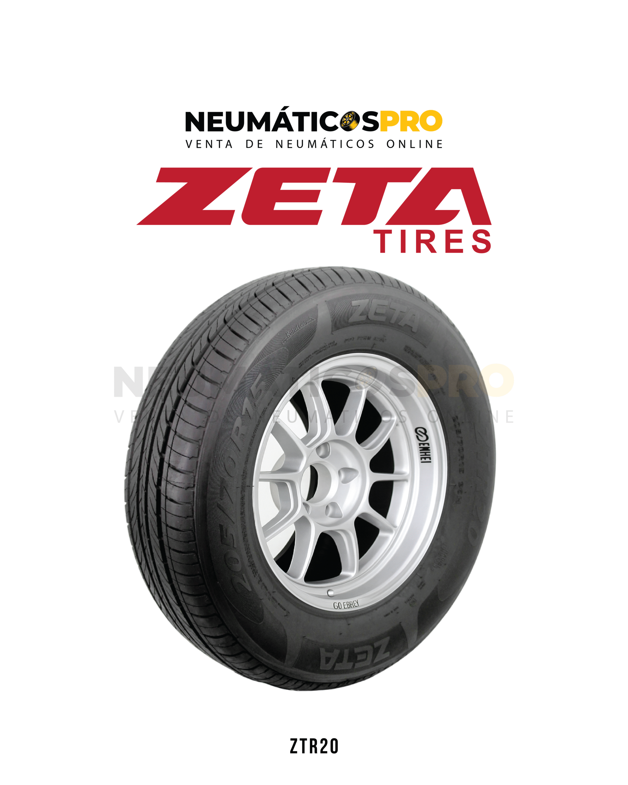 NEUMATICOS 185/55R15 ZETA 82V MODEL ZTR20 UNIDAD OFERTA
