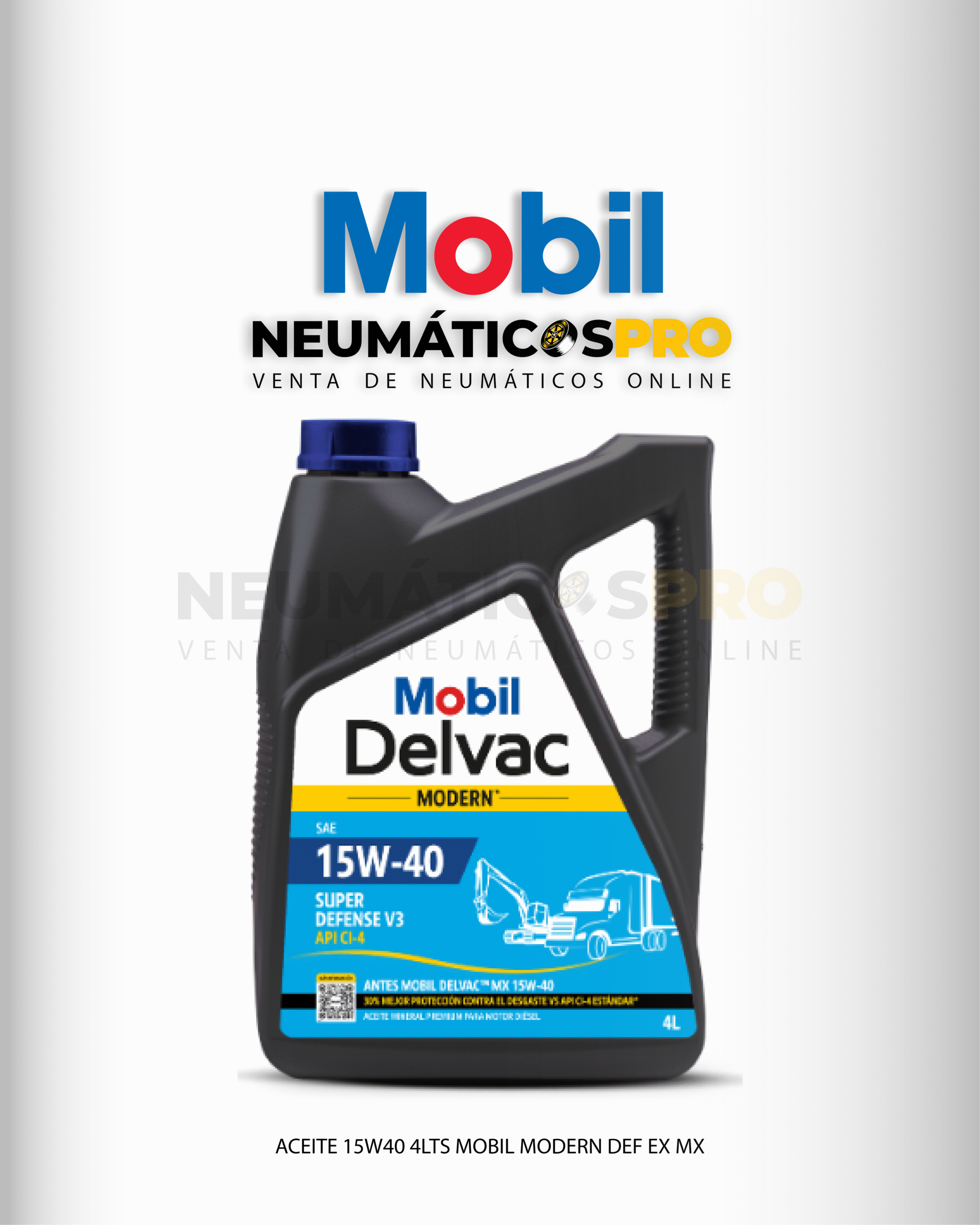 ACEITE MOBIL SAE 15W40 DELVAC MODERN API CF BIDON 4 LITROS OFERTA