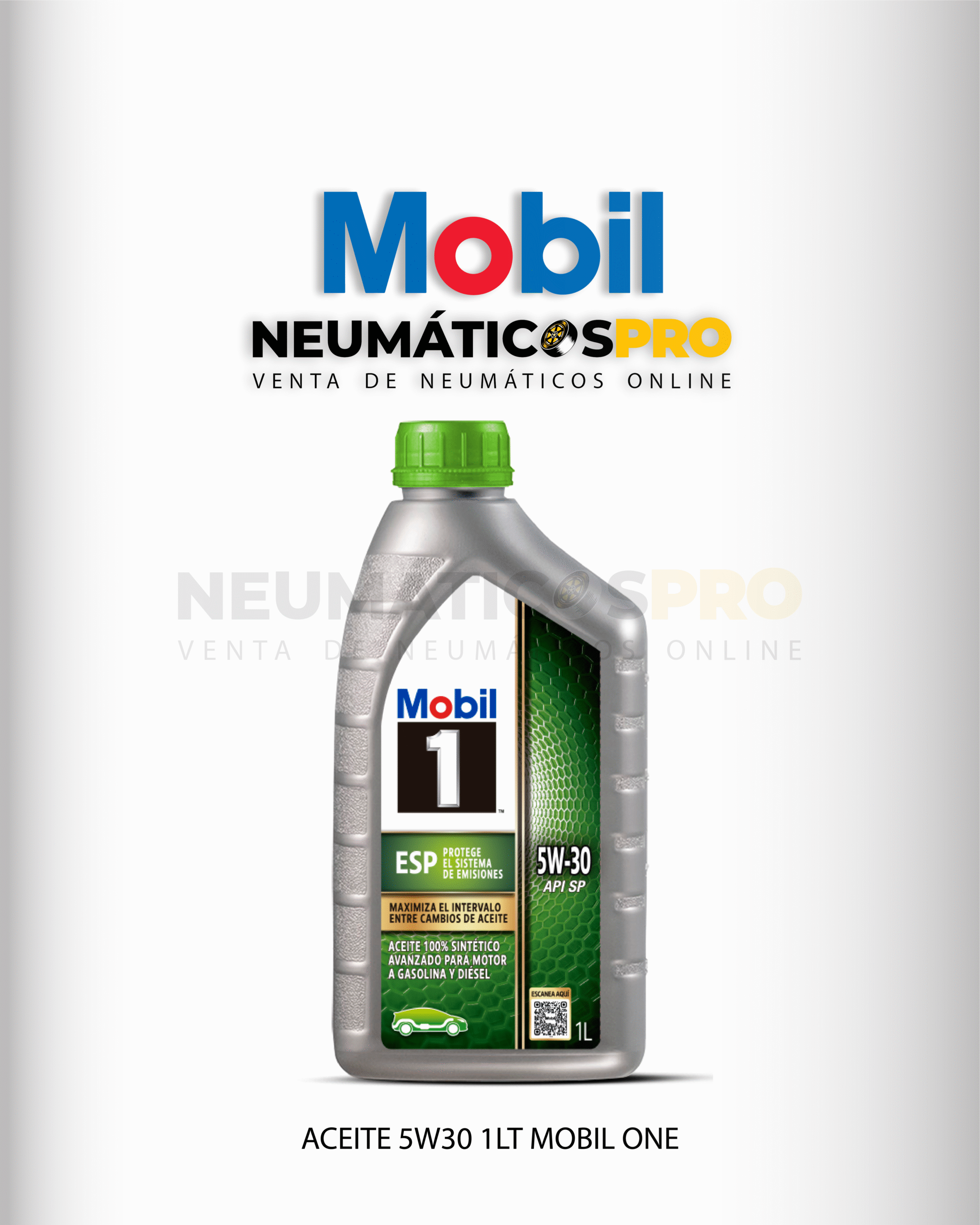 ACEITE MOBIL SAE 5W30 ONE ESP API SJ BIDON 1 LITRO FULL SINTETICO