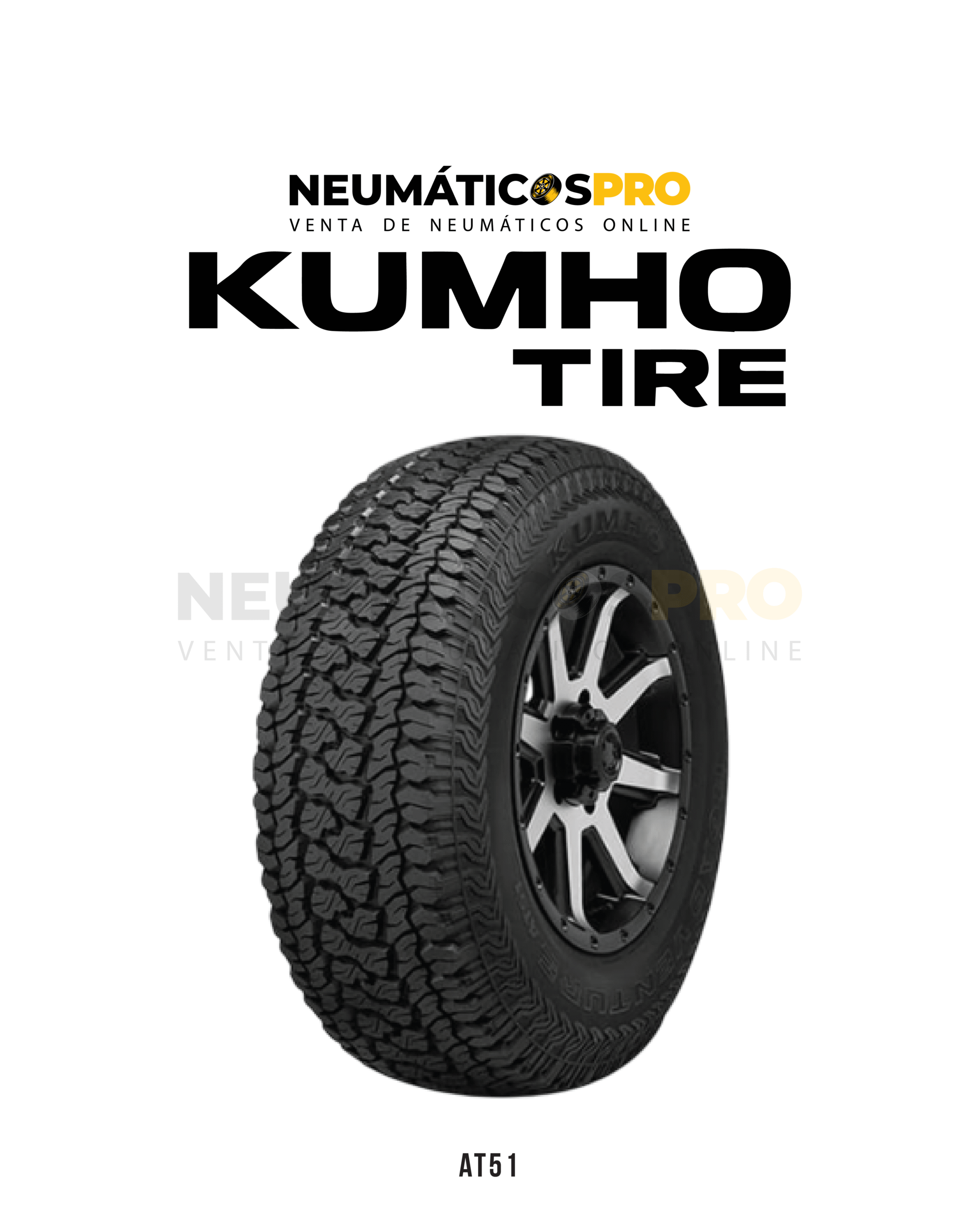NEUMATICOS 245/75R16 KUMHO AT AT51 10PR TL UNIDAD