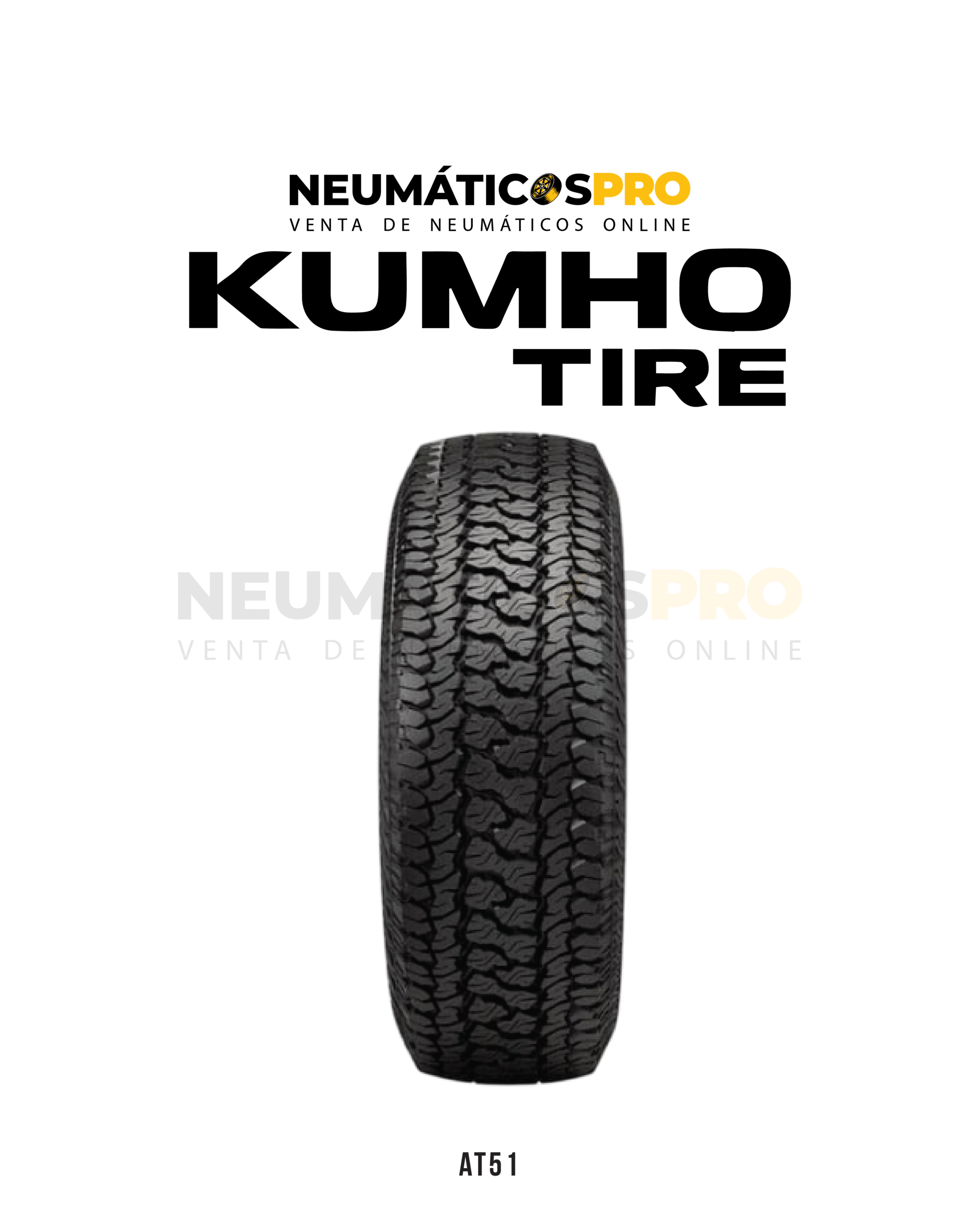 NEUMATICOS 245/75R16 KUMHO AT AT51 10PR TL UNIDAD - Imagen 2