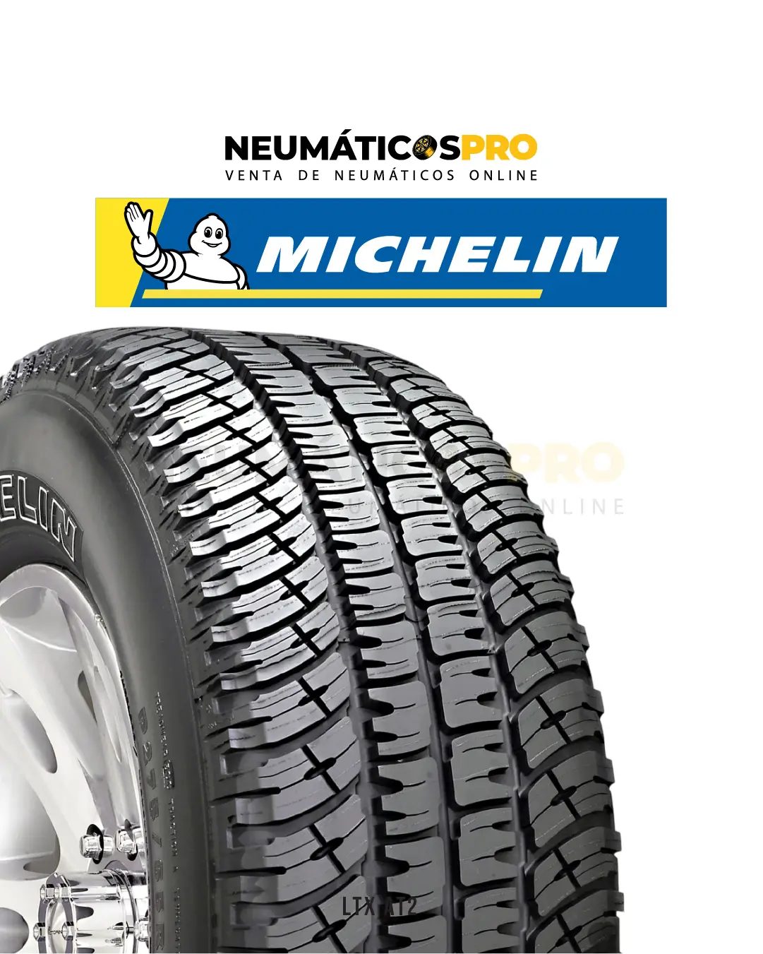 NEUMATICOS 245/75R16 MICHELIN LTX A/T 2 LRE UNIDAD - Imagen 2