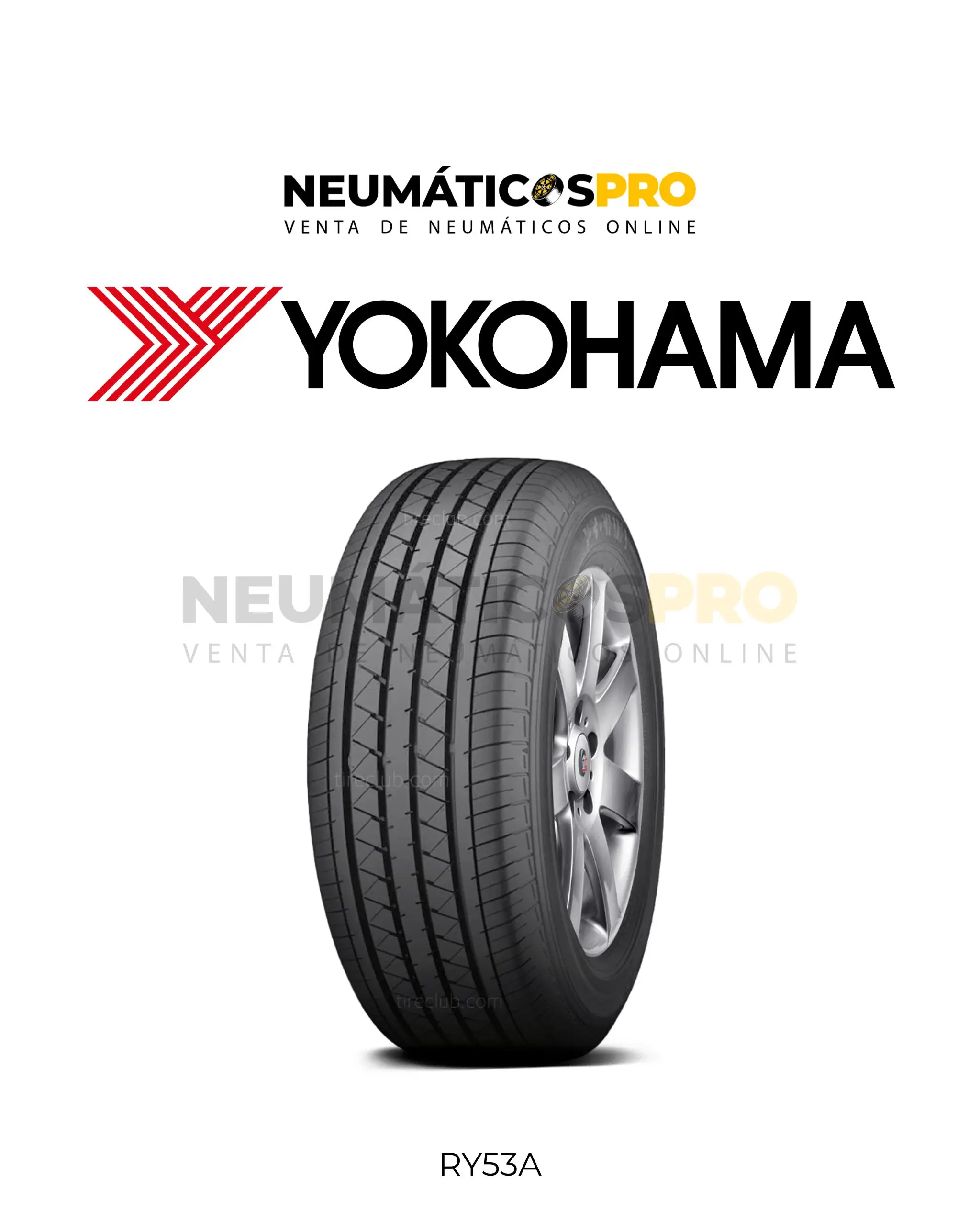 NEUMATICOS 205/70 R 15C RY53A 8PR PROMO TL YOKOHAMA UNIDAD