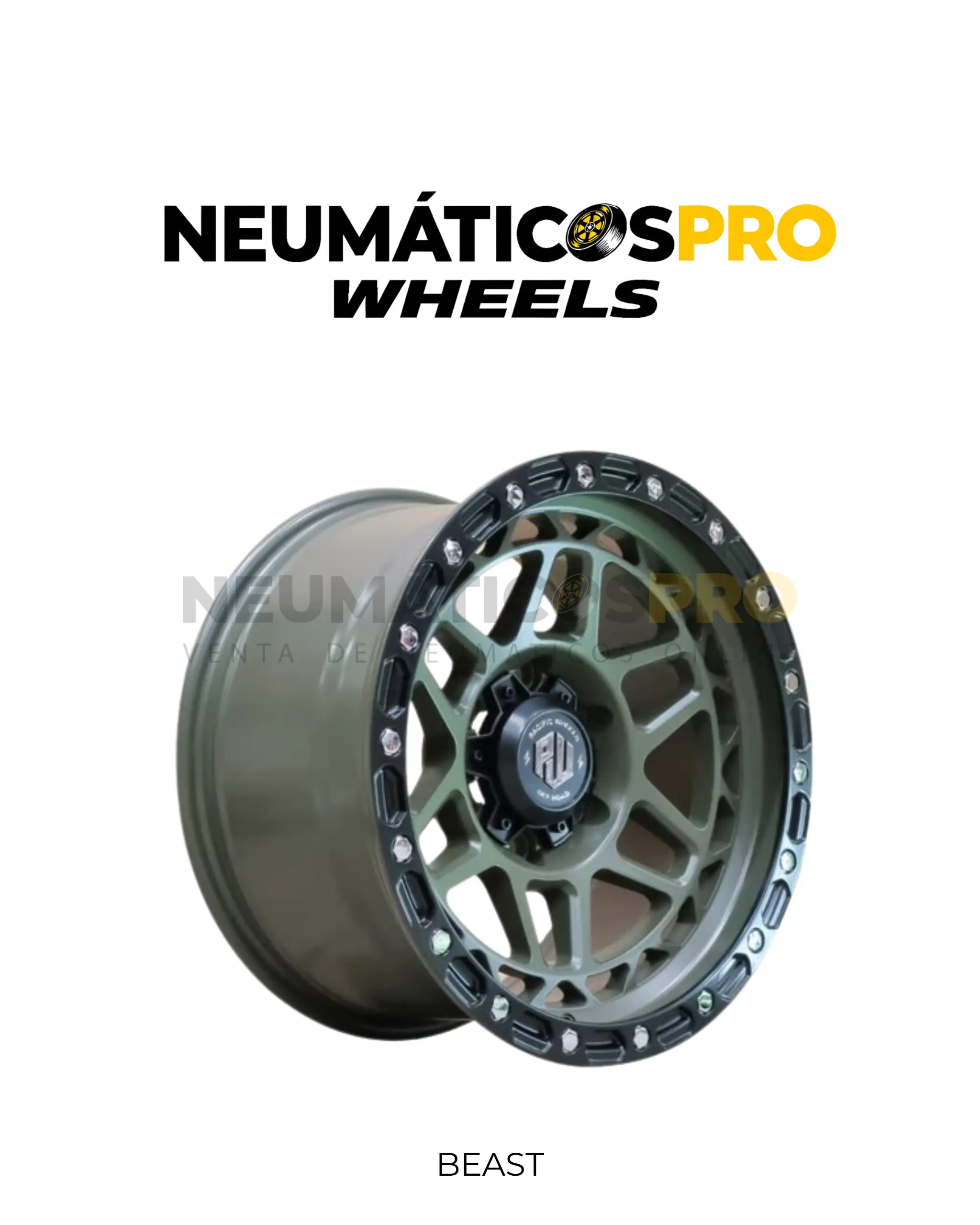 LLANTAS OFF-ROAD IMITACION BEAST MODGn-LB 17x9" 6x139 OFFSET 0 JUEGO