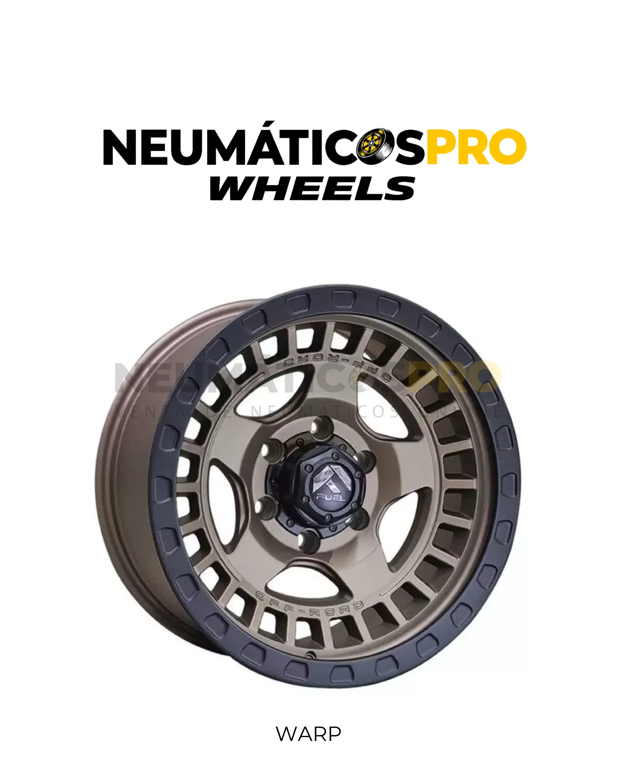 LLANTAS OFF-ROAD IMITACION WARP MBRNZ-LMB 17x9" 6x139 OFFSET 0 JUEGO